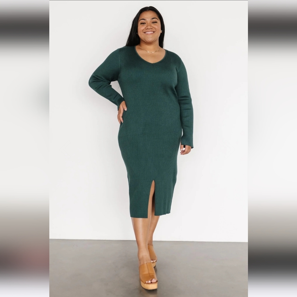 NWT Baltic Born Fairmount Ribbed Midi Sweater Dress